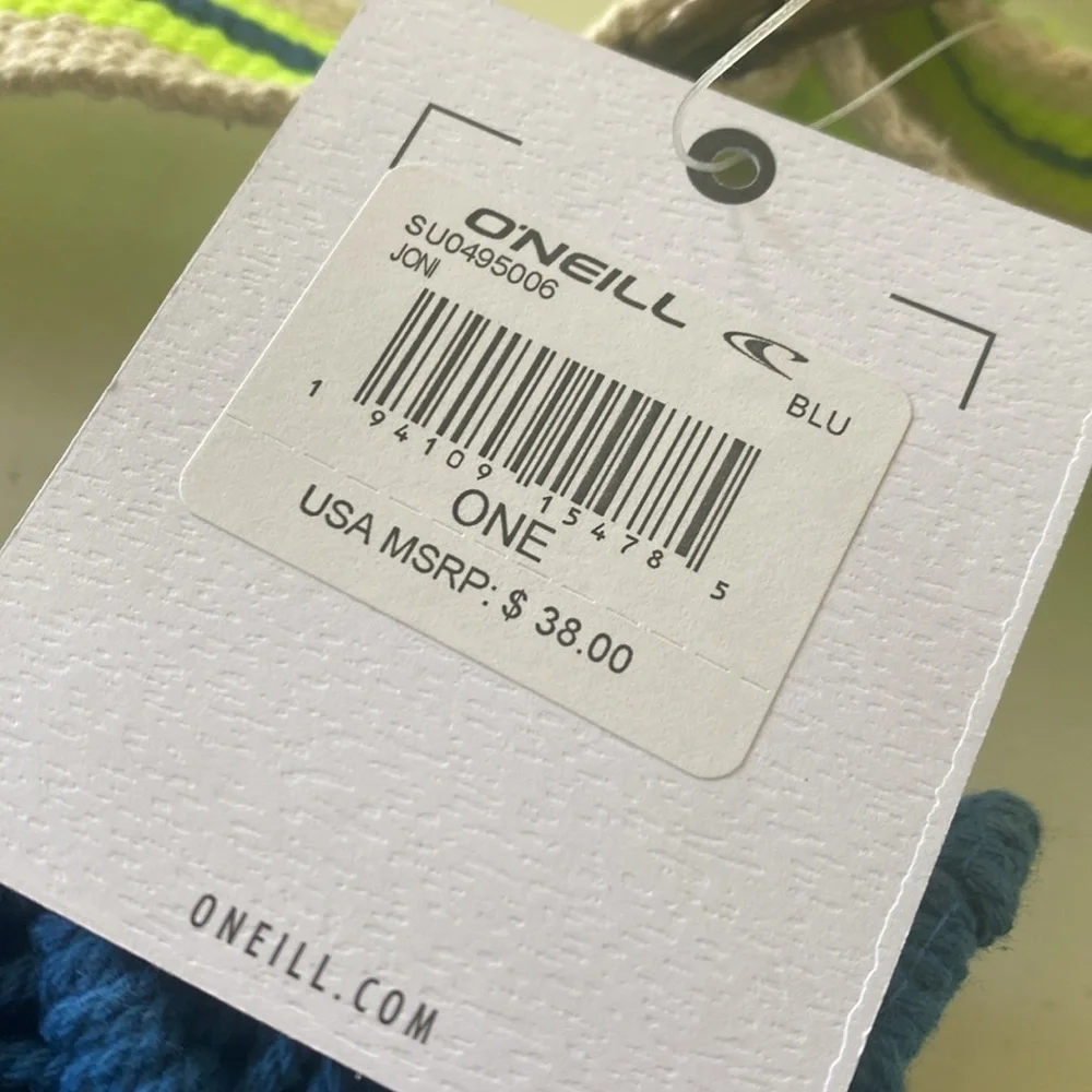 NEW O’Neill Joni Blue Crochet Fanny Pack Travel Waist Bag - Picture 4 of 11